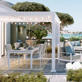Pérgola bioclimática alumínio 3,13×3,58m branco Naterial Clima