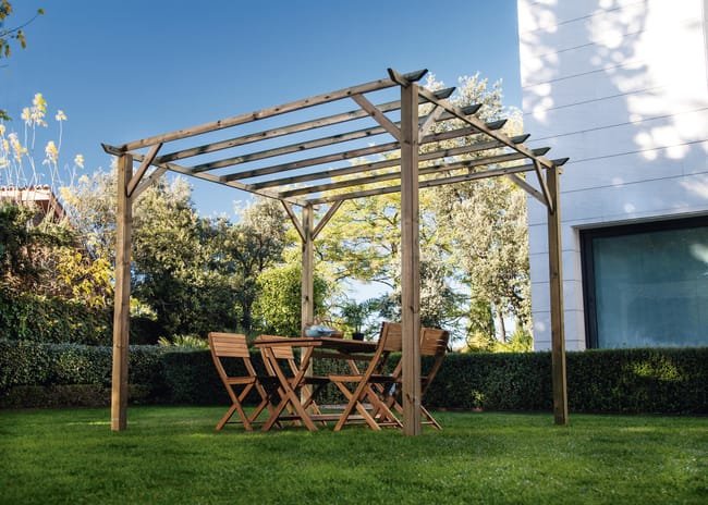Pérgola de madeira ANCOLIE 3 300X300X247CM