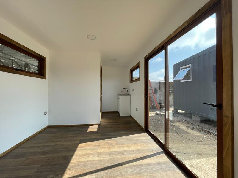 Cabana modular fumada de 18 m²
