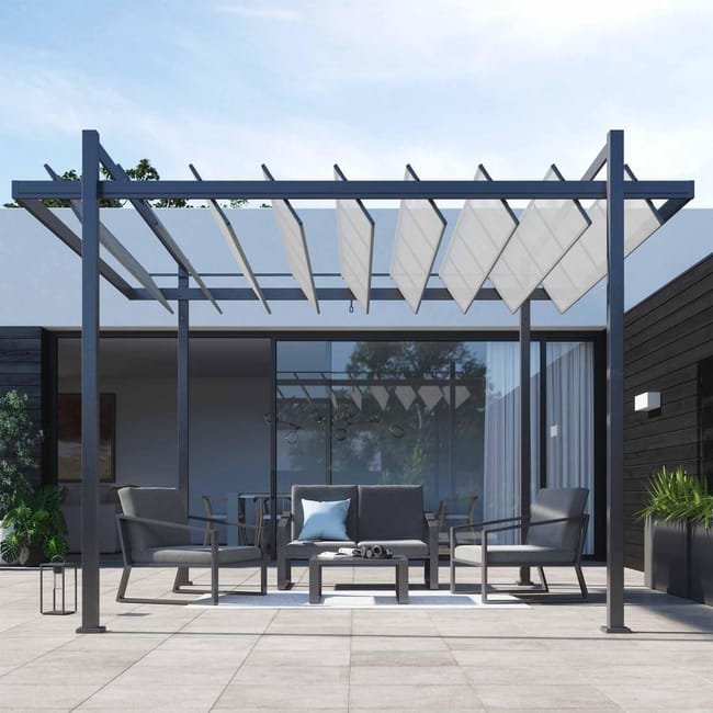 Pérgola de alumínio NATERIAL ELYSIA 3,1X3,5M