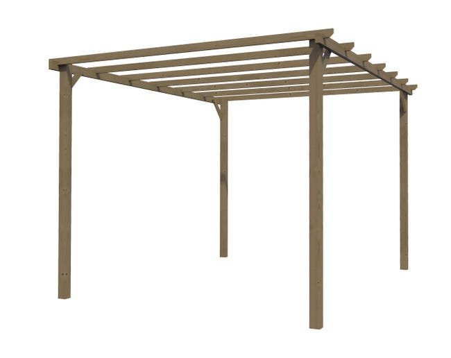 Pérgula de madeira TÂNGER 3X4M