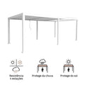 Pérgola bioclimática alumínio 3,13X6,14m branco Naterial Clima