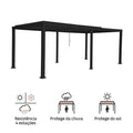 Pérgola bioclimática alumínio 3,13X6,14m antracite Naterial Clima