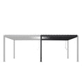 Extensão pérgola alumínio 3.6×3.6×2.5 m cinza escuro Naterial Modus Bioclimatic