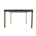 Pérgola de alumínio NATERIAL ODYSSEA 3,8X3,19M EFEITO MADEIRA