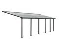 Cobertura para terraço de alumínio 860×294 cm cinza