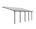 Cobertura para terraço de alumínio 739×294 cm cinza