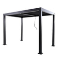 Pérgola bioclimática alumínio 3,13×1,98m antracite Naterial Clima
