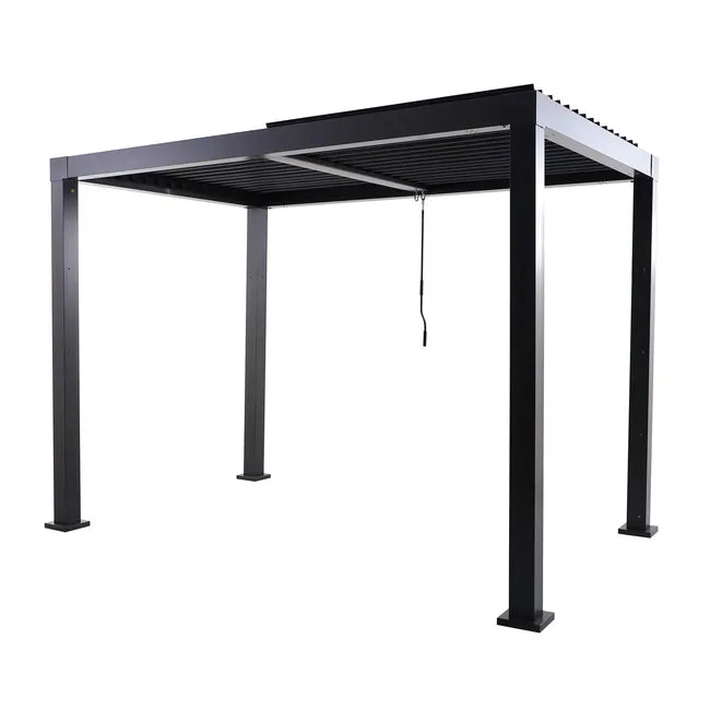 Pérgola bioclimática alumínio 3,13×1,98m antracite Naterial Clima