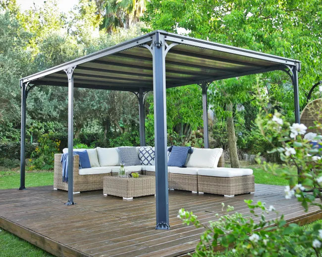 Pérgola de alumínio 426×309 cm Miçano Gazebo