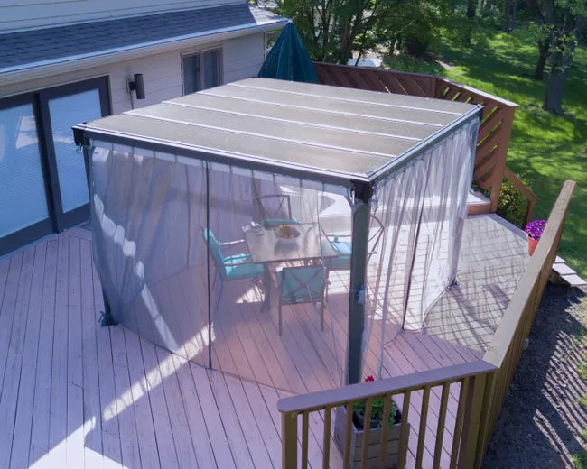 Pérgola y gazebo con cubierta de Alumínio 309cm