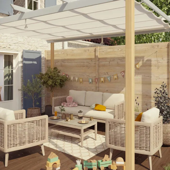 Pérgola de alumínio NATERIAL OMEGA 282X400CM