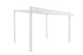 Pérgola bioclima com lâminas ajustáveis 319×380 cm branco Naterial Odyssea