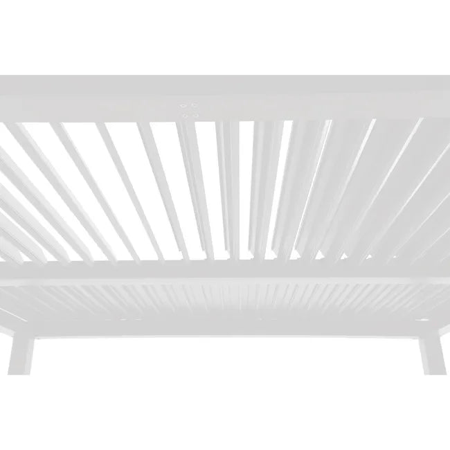 Pérgola bioclimática alumínio 3,13×1,98m branco Naterial Clima
