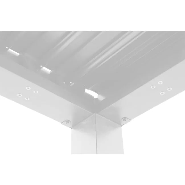 Pérgola bioclimática alumínio 3,13×1,98m branco Naterial Clima