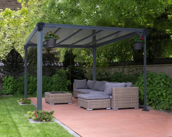Pérgola y gazebo con cubierta de Alumínio 309cm